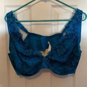 New without tags size 42DD bra from Lane Bryant- blue with black - unlined